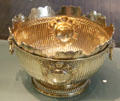 Silver-gilt Monteith or punchbowl by Thomas Bolton of Dublin at National Museum Decorative Arts & History. Dublin, Ireland
