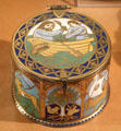Enameled trinket box by Joseph Doran of London at National Museum Decorative Arts & History. Dublin, Ireland.