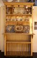 Pine dresser with plate racks from Galway at National Museum Decorative Arts & History. Dublin, Ireland.