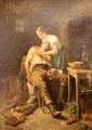 Wounded Poacher painting by Harry Jones Thaddeus at National Gallery of Ireland. Dublin, Ireland.