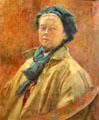Self-portrait by Helen Mabel Trevor at National Gallery of Ireland. Dublin, Ireland.