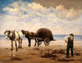 Carting Seaweed on Sutton Sands painting by Joseph Malachy Kavanagh at National Gallery of Ireland. Dublin, Ireland.