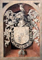 Painting of coat of arms at National Gallery of Ireland. Dublin, Ireland.