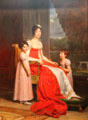 Julie Bonaparte as Queen of Spain with her Daughters painting by Baron François Gérard at National Gallery of Ireland. Dublin, Ireland.