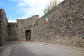 Courtyard where leaders of Irish Easter Rising of 1916 were executed by the British at Kilmainham Gaol. Dublin, Ireland.