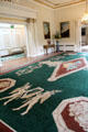 Irish carpet by Raymond McGrath of Donegal in state reception room at Aras an Uachtarain. Dublin, Ireland