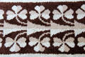 Shamrock detail of carpet at Aras an Uachtarain. Dublin, Ireland.