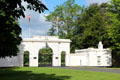 American Ambassadors Residence gates in Phoenix Park. Dublin, Ireland.