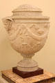 Classical-style urn in State Corridor at Dublin Castle. Dublin, Ireland.