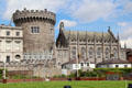 Record Tower & Chapel Royal seen from Dubblinn Gardens at Dublin Castle. Dublin, Ireland