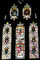 Coats of Arms stained glass window in Chapel Royal at Dublin Castle. Dublin, Ireland.