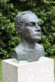 Patrick Pearse bust on lawn in front of Pearse Museum. Dublin, Ireland.