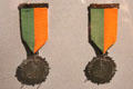 Posthumous medals awarded to Patrick & William Pearse for role in 1916 Rising at Pearse Museum. Dublin, Ireland.