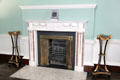 Fireplace in family withdrawing room at Rathfarnham Castle. Dublin, Ireland.