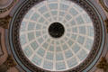 Elaborately decorated rotunda dome at Emo Court. Ireland.