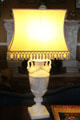 Lamp with marble base at Emo Court. Ireland.