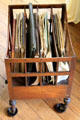 Sheet music storage box on castors at Emo Court. Ireland.