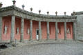 Exterior gallery with sculpture collection at Russborough House. Ireland.