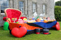 Mad Hatter tea party display for special event at Russborough House. Ireland.