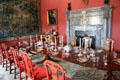 Dining room at Russborough House. Ireland.