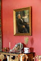 Portrait of Mrs. Laura Beit by Graf Leopold von Kalkreuth in dining room at Russborough House. Ireland.