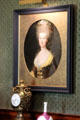 Portrait of Princess de Lambelle by Antoine Vestier at Russborough House. Ireland.