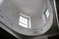 Oval stairwell cupola skylight at Russborough House. Ireland.