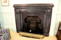 Bedroom coal fireplace at Russborough House. Ireland.