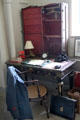 Sir Alfred Beit's desk, travel trunk & other possessions in museum section of Russborough House. Ireland.