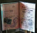 Sir Alfred Beit's passport at Russborough House. Ireland.