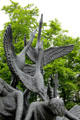 Rising geese detail of Children of Lir sculpture at Garden of Remembrance. Dublin, Ireland.