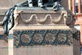 Augustus Saint-Gaudens' base of Charles Stewart Parnell monument with names of four original Irish provinces. Dublin, Ireland