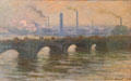 Waterloo Bridge, Overcast Weather painting by Claude Monet at Dublin City Gallery. Dublin, Ireland.