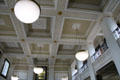 General Post Office ceiling restored after building destroyed by fire during 1916 Easter Rising. Dublin, Ireland.