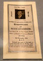 Remembrance leaflet for Rory O'Connor IRA commander at GPO Museum. Dublin, Ireland.