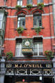 M.J. O'Neill pub street clock. Dublin, Ireland.