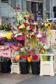 Flower stand on Grafton Street. Dublin, Ireland.