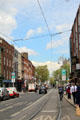 Streetscape along Dawson Street. Dublin, Ireland.