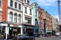 Dame St. streetscape. Dublin, Ireland.