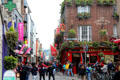 Narrow streets of Temple Bar. Dublin, Ireland.