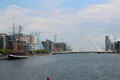 River Liffey vista of Dublin Docklands redevelopment. Dublin, Ireland.