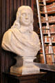 Bust of John Milton, English poet at Old Trinity Library. Dublin, Ireland.