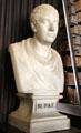Bust of Edmund Burke, Irish-born orator at Old Trinity Library. Dublin, Ireland.