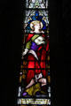 Stained glass window dedicated to St Margaret, Queen of Scotland in St Mary's Church, Dingle. Dingle, Ireland.