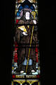 Stained glass window dedicated to St Beuno in St Mary's Church, Dingle. Dingle, Ireland.