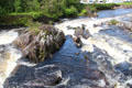 Rapids on stream running through Sneem. Sneem, Ireland.