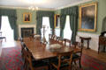 Dining room at Derrynane House where Daniel O'Connell entertained distinguished guests. Ireland.