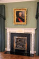 Portrait of Count Daniel O'Connell by Jean Baptiste Paulin Guerin over dining room fireplace at Derrynane House. Ireland.