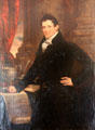 Daniel O'Connell portrait by John Gubbins in dining room at Derrynane House. Ireland.