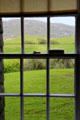 View of property through window at Derrynane House. Ireland.